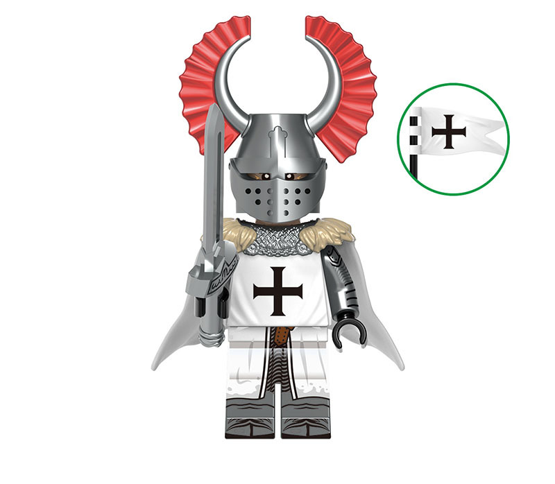 Mounted Teutonic Knights Custom Minifigure Building Blocks Toys ...