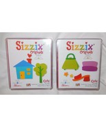 NEW Sizzix Originals Dies Set Of Two Purse Shoe Hat And Home Sweet Home #2 - £19.25 GBP