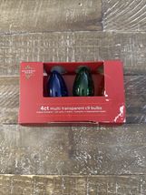 December Home Multi Transparent Christmas Bulbs - $10.95 CAD