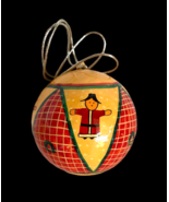 Vintage Chinese Asian Man in Kimono Robe Christmas Ornament Made in Indi... - $27.83