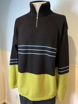 Matinique Striped Pullover Shawl Sweater, Men&#39;s Size L - $21.84