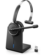 Wireless Headset with Microphone, Bluetooth Headset with Noise Canceling... - £45.85 GBP