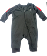 Puma Baby 0-3 Months One Piece Zipper Front Black &amp; Red Jumper Outfit - $20.31 CAD