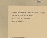Uranium-bearing Sandstone in White River Badlands, Pennington County, S.... - $7.99