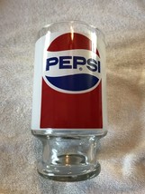 Pepsi Cola Drinking Glass 26 Ounce Capacity Footed Base; Fantastic Condition!! - £7.82 GBP