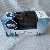 Totes Toasties Mens Memory Foam Slippers 8-9 M Brown New In Box Nib - £7.63 GBP