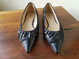 ELIZABETH BRADY BLACK LADIES SIZE 8 POINTY TOE COREY FLATS (NEW) - £31.15 GBP