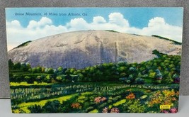  Stone Mountain 16 Miles from Atlanta, GA Colourpicture Linen Postcard - $11.89