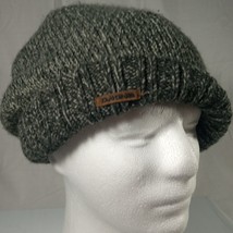 DAKINE Womens Ladies Winter Knit Hat Beanie Patch - Gray with Logo Oversized - $15.26