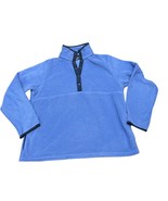 LL Bean Adults&#39; Bean&#39;s Classic Fleece Snap Pullover Unisex Size Small Blue - $47.18 CAD