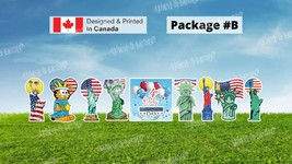 Statue of Liberty Sign Package 24&quot; Tall (Total 8pcs or 9pcs) |Yard Sign ... - £51.13 GBP