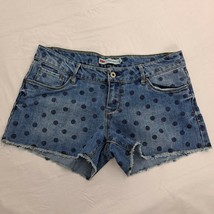 Levi&#39;s Shorty Shorts Polka Dot Blue Jean Denim Size 13 - £11.89 GBP