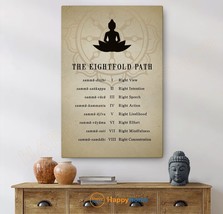 The Eightfold Path Wall Art Buddhism Eightfold Path Motivational Art Decor -PA27 - £19.39 GBP+