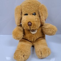 Vintage DanDee Buttery Soft Puppy Dog Plush 11&quot; Brown Stuffed Animal  - £9.11 GBP