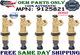 #9125821 Denso Genuine 5 Pieces (5x) Fuel Injectors For 1999 Volvo S70 2.5L I5 - £80.92 GBP