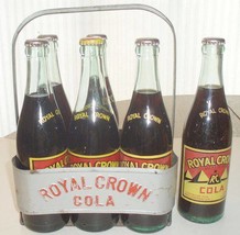Photo Vintage of Bottles of Royal Crown Cola Metal Carrier Circa 1930&#39;s - £5.44 GBP+