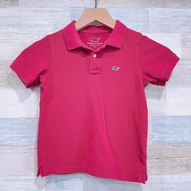 Vineyard Vines Pique Polo Shirt Red Short Sleeve Cotton Casual Toddler B... - $9.89