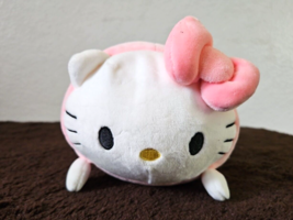 2021 Sanrio Hello Kitty Round Plush Stuffed Animal Pink White Soft Squishy SKJ - £12.65 GBP