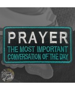 Prayer The Most Important Iron On Patch Embroidered Craft Applique - $8.23 CAD