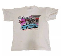 Dale Earnhardt T Shirt Single Stitch 1992 Chevrolet Newton NC Size L Whi... - £19.74 GBP