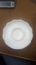 Fenton White Milk Glass Hobnail 8&quot; Ashtray / Chip &amp; Dip / Candle Bowl EUC - £19.98 GBP