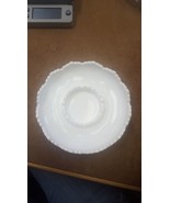 Fenton White Milk Glass Hobnail 8&quot; Ashtray / Chip &amp; Dip / Candle Bowl EUC - $34.30 CAD