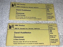 HIZZONNER Starring David Huddleston 1978 TV SHOW TICKETS NBC TELEVISION ... - $6.99