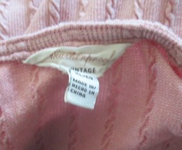 Weatherproof Vintage Mauve knit top front tie short sleeves button up size XL - $6.99