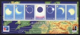 Alderney 133a MNH Space Total Solar Eclipse Zayix 1223M0113M - £4.69 GBP