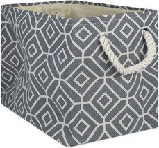 Dii Collapsible Polyester Storage Bin, Stained Glass, Gray, Large Rectangle - £30.51 GBP
