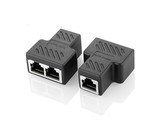 Rj45 Splitter Connectors Adapter 1 To 2 Ethernet Splitter Coupler Double... - $17.99