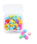 50pcs Flower Polymer Clay Beads DIY Kit - £3.01 GBP