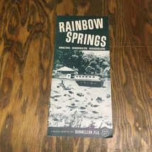 Vintage tourist attraction rainbow springs Florida brochure pamphlet mov... - £15.61 GBP