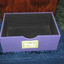 PORTFOLIA GIFTED MEMORIES box (only) &quot;Scrapbooking Memories&#39; purple clot... - £3.89 GBP