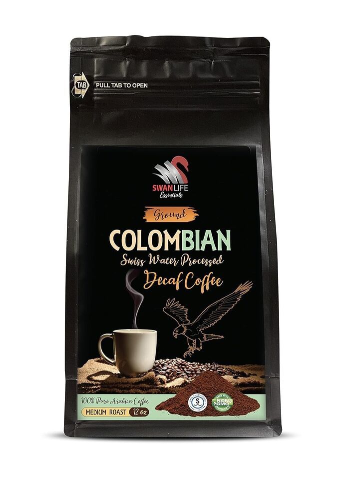 ground coffee - ORGANIC COLOMBIAN GROUND DECAF COFFEE - ground decaf cof... - $17.96