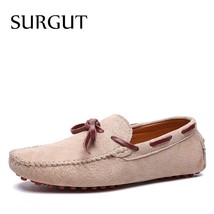 Leather Men Casual Shoes   Men Loafers Moccasins Breathable Slip on Driving Shoe - £41.10 GBP