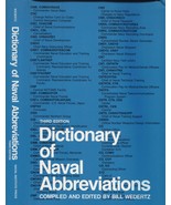 HARDcover book: &quot;Dictionary of Naval Abbreviations&quot; 1984 US Naval Inst 3... - $371.28 MXN