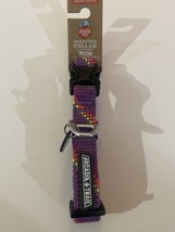 Arcadia Trail (S) Lightweight Dog Collar W/ AluminumD-Ring Purple Rope  10-14” - £10.16 GBP