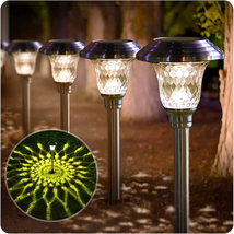 BEAU JARDIN 4 Pack Solar Pathway Lights Waterproof,Supper Bright up to 12 Hrs St - £27.45 GBP