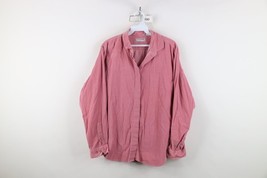 Vintage 90s Streetwear Womens 18 Distressed Corduroy Collared Button Shi... - $24.70