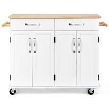 Utility Trolley Island Cart Home&amp; Kitchen Rolling Storage Cart Kitchen Cabinet - £307.68 GBP