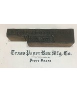 Letterpress Printing Block Paper Box MFG, Co. Manufacturers Of Paper Boxes - $196.53 MXN
