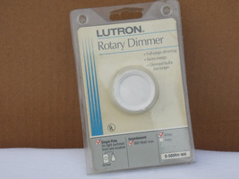 Lutron White Single Pole 600 watt Rotary DIMMER  D-600 RH-WH - $12.99