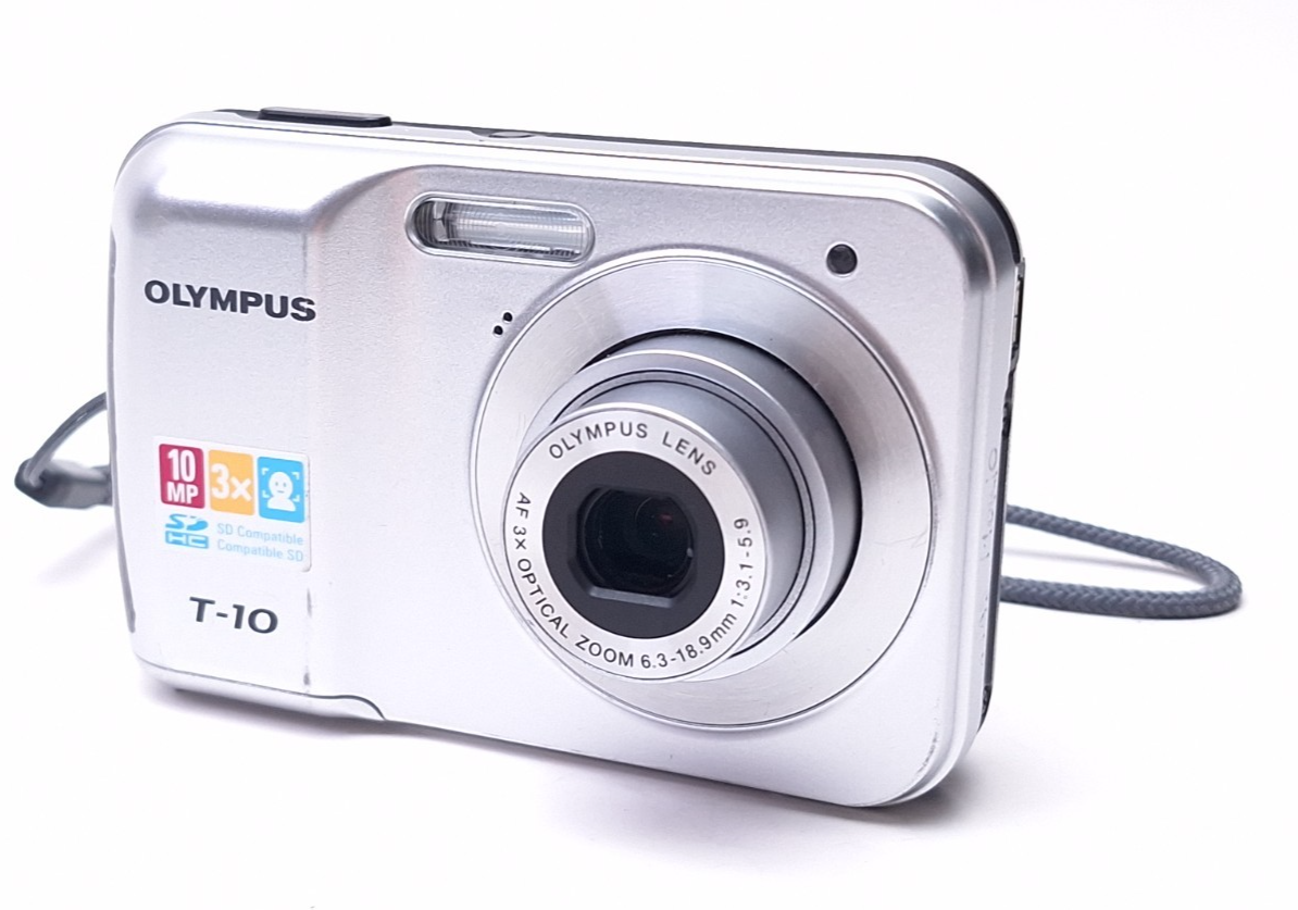 Olympus T-Series T-10 10.0MP Digital Camera - Silver  Working - $52.28