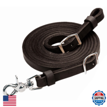 Weaver Leather Roper Rein Black 5/8" x 7 ft Horse Tack - $42.87