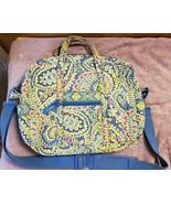 Authentic Vera Bradley Laptop Computer Bag with Strap Pattern Capri Blue... - $24.75