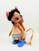 Annalee Mobilitee Doll Indian Native American Mouse with Baby Papoose 6&quot;... - £23.97 GBP