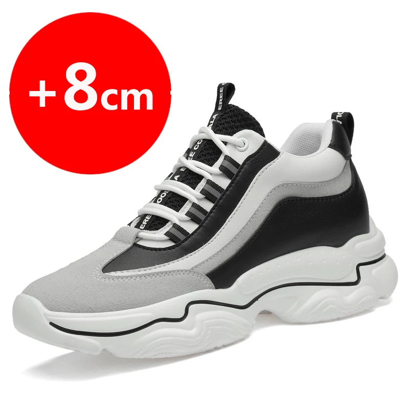 Men Elevator Shoes Heightening Shoes Height Increased 10cm Shoes Insoles... - $100.02