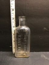 Vintage, Sloan&#39;s Liniment,3 oz Clear Glass Bottle, Cork Style, 5&quot; Tall. - £3.99 GBP