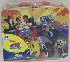 MB Micky and Donald The Roadster Racers 24 Pieces Puzzle - £5.78 GBP